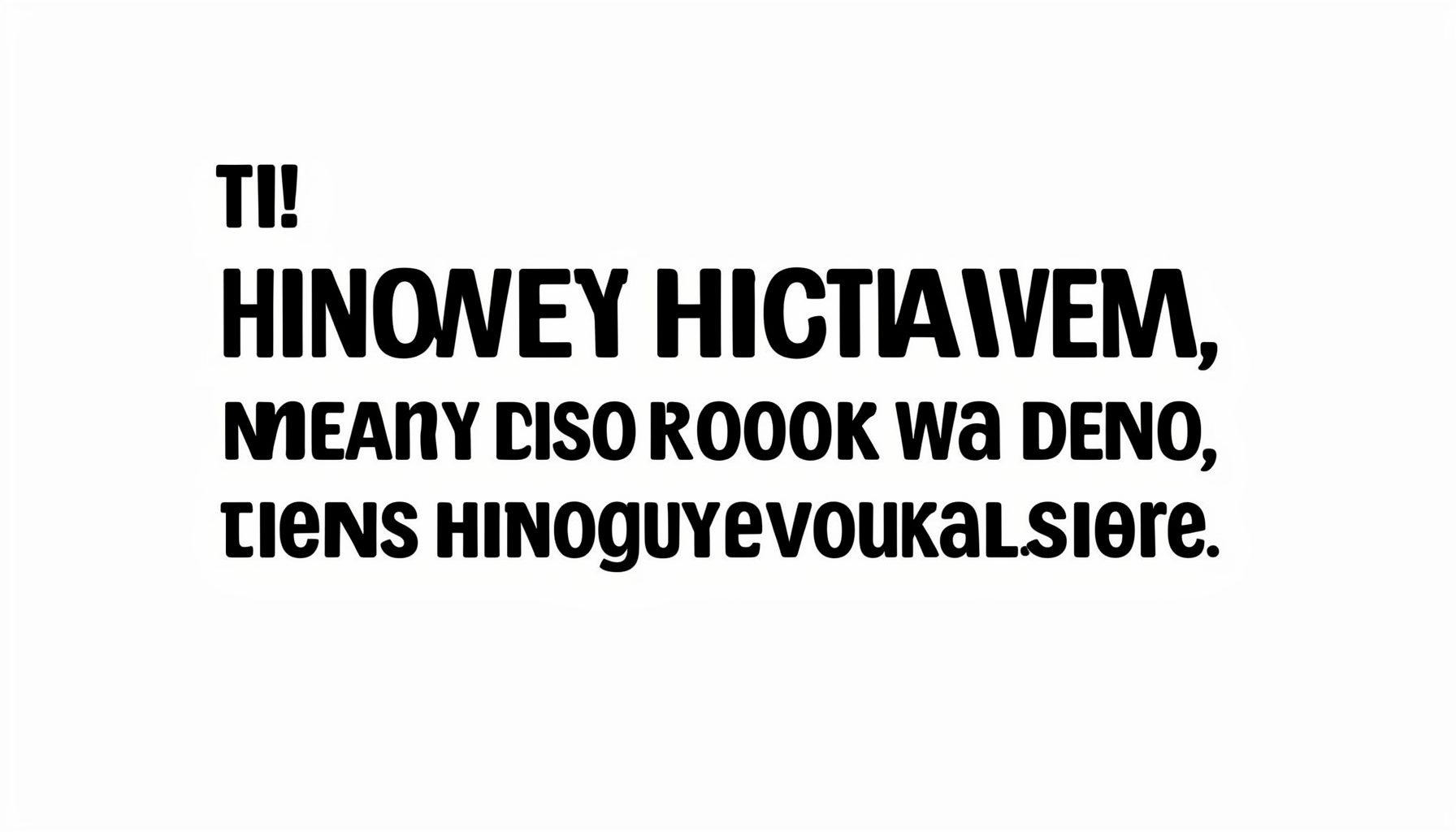 Bold typography poster reading a short motivational phrase in black text on white